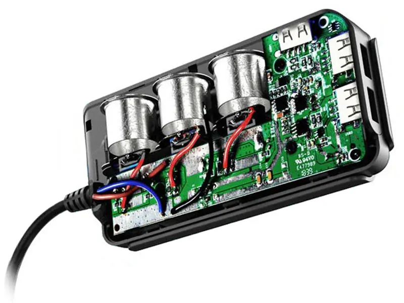 Rozdeľovač autozásuvky 12-24V 4xUSB-C