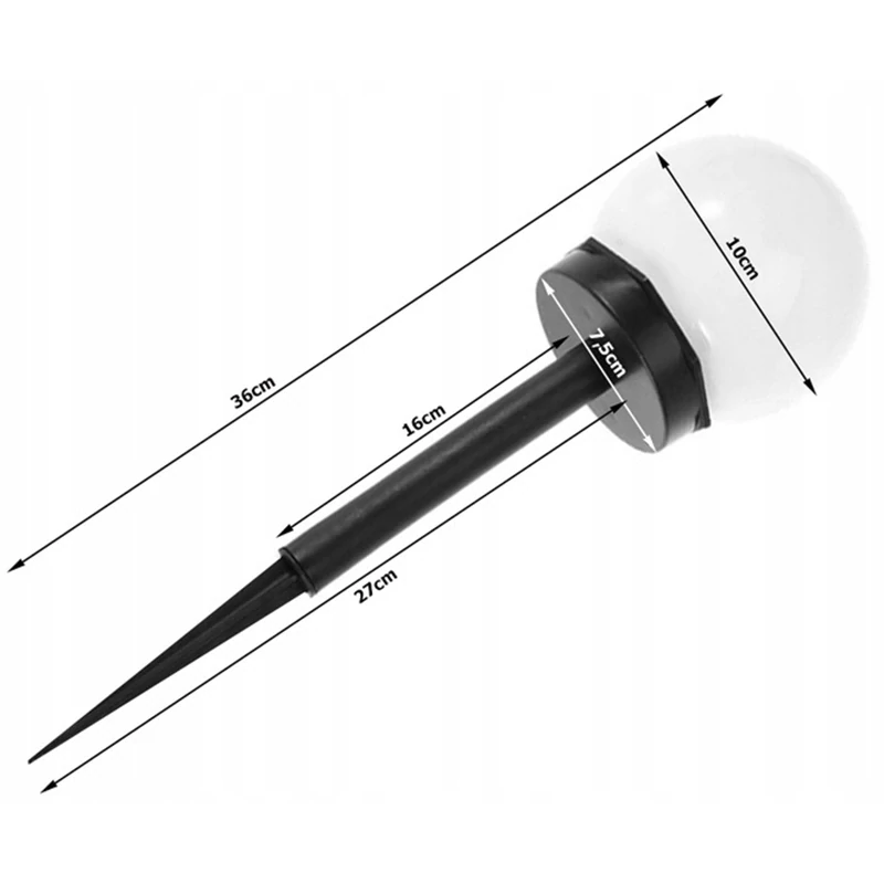 Záhradné solárne lampy RGB so senzorom súmraku 4ks