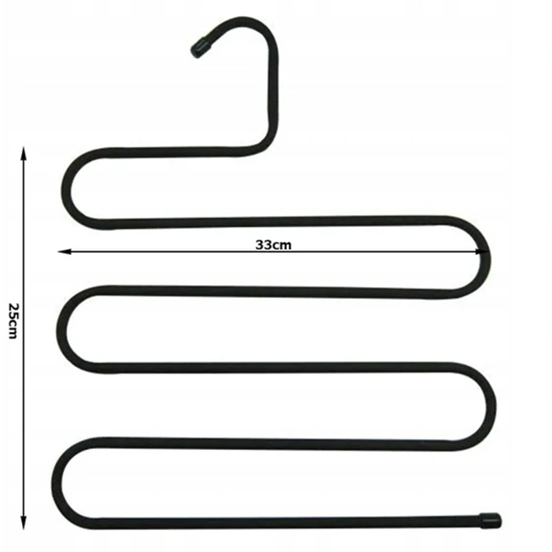 Vešiak na nohavice do skrine čierny