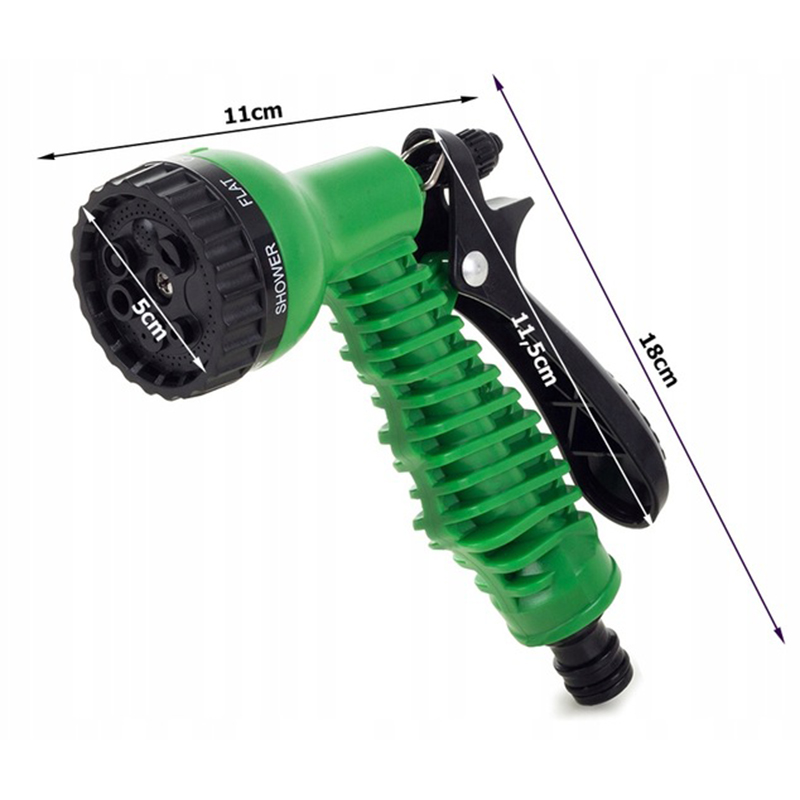 Postrekovacia pištoľ na záhradnú hadicu 7 funkciíí