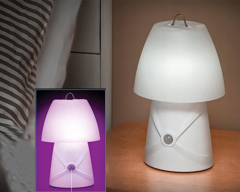 Detská nočná LED lampa RGB so senzorom pohybu