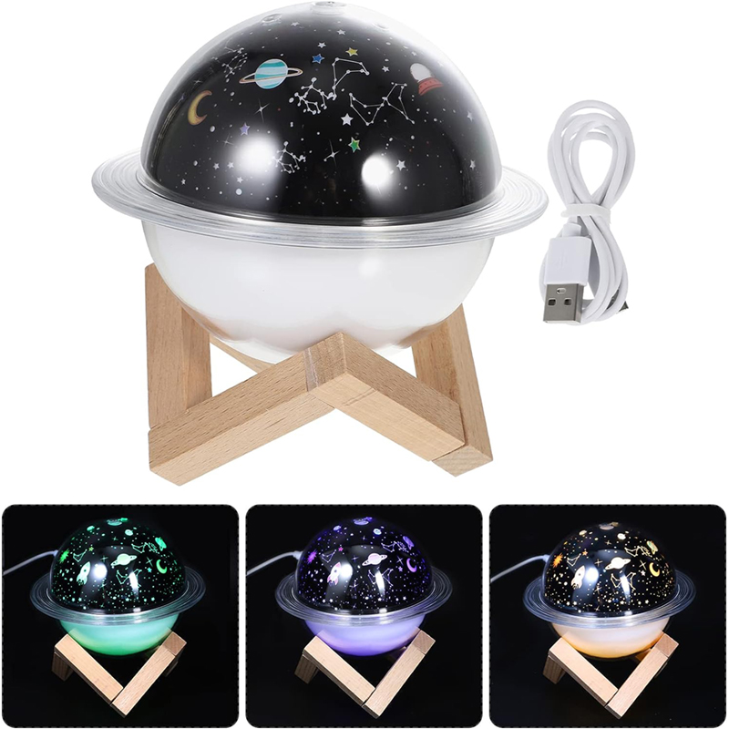 Zvlhčovač vzduchu s projektorom nočnej oblohy