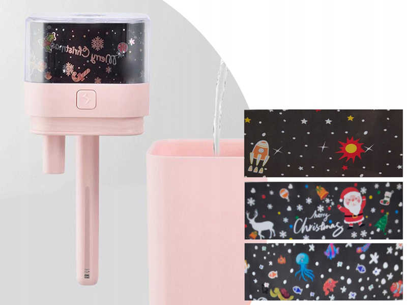 Zvlhčovač vzduchu mini s projektorom nočnej oblohy