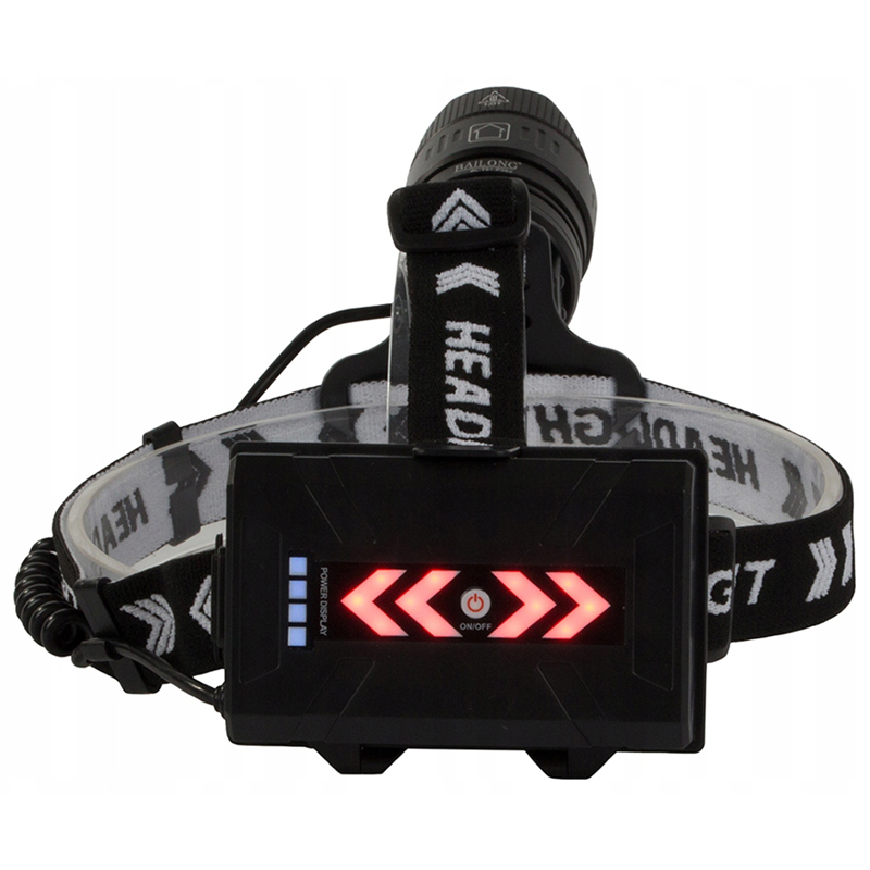 Bailong T37-P360 - Taktická čelová baterka