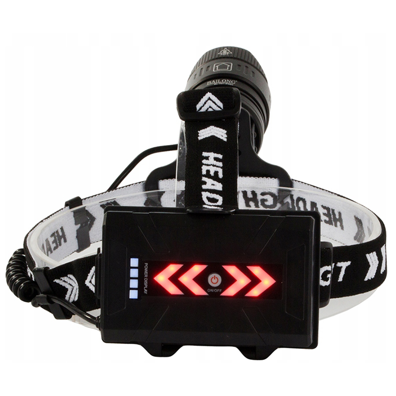 Bailong T51-P360 - Taktická čelová baterka