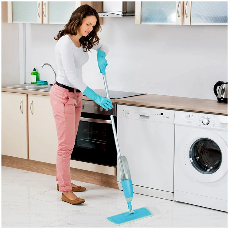 Mop s rozprašovačom 125 cm zelený