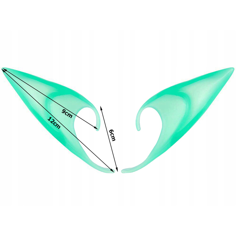 Uši Elfa fluorescenčné