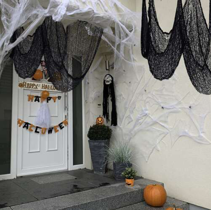 Halloweenska výzdoba Pavučina 198x76cm