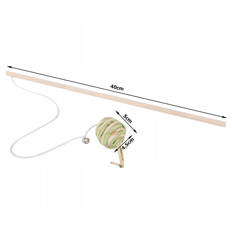 Hračka pre mačku udička s loptičkou