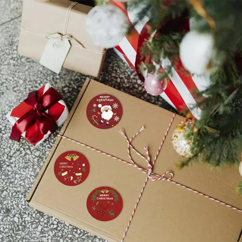 Vianočné nálepky na rolke 500ks