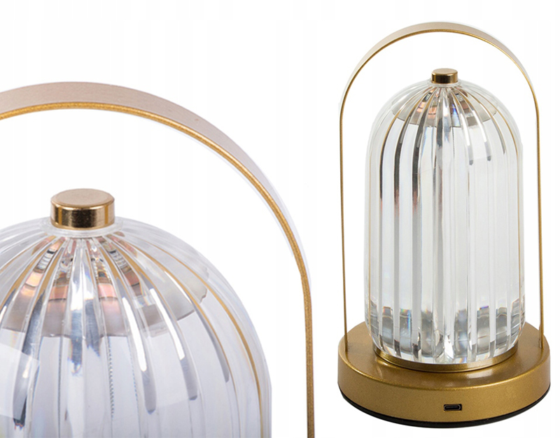 Stolná lampa T4 dotyková 21cm USB