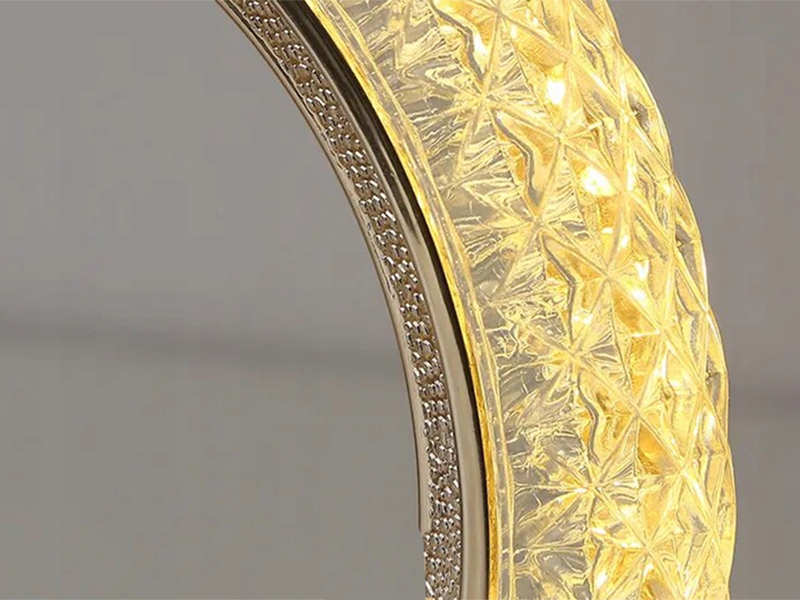 Stolná LED lampa Prsteň RGB 18cm USB