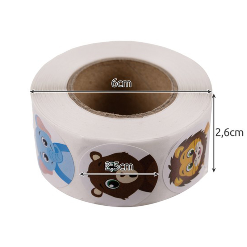 Motivačné detské nálepky rolka 500ks