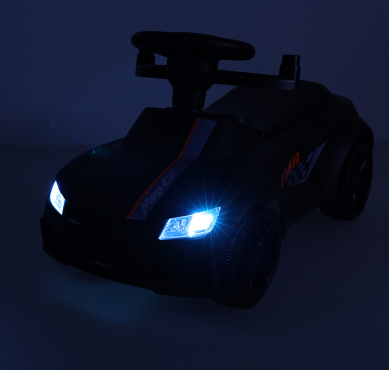 Detské odrážadlo Auto so zvukmi a svetielkami biele