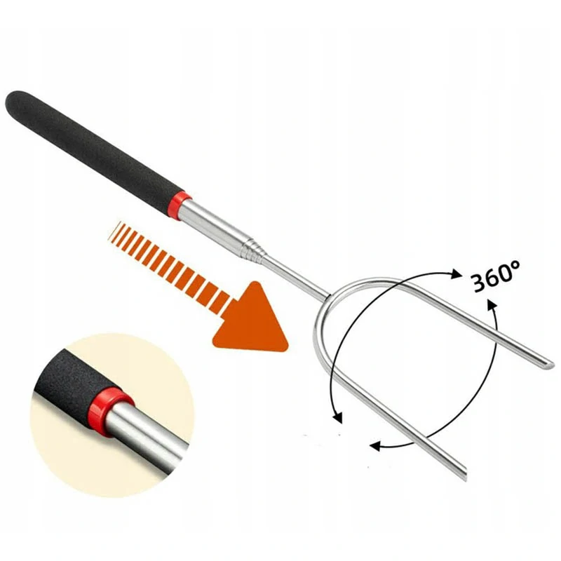 Teleskopická vidlica na opekanie a grilovanie