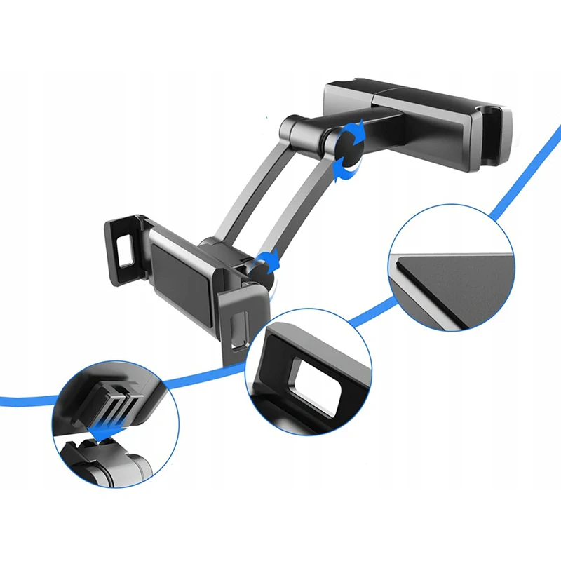 Držiak na mobilný telefón a tablet do auta na opierku hlavy