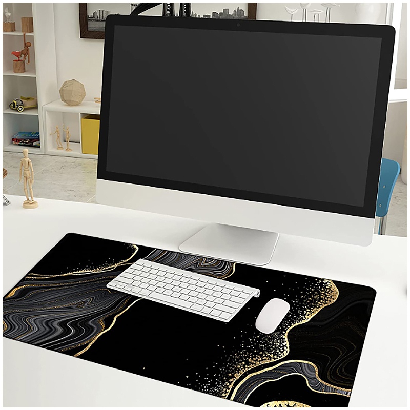 Kúpeľňová predložka čierny mramor 50x80cm