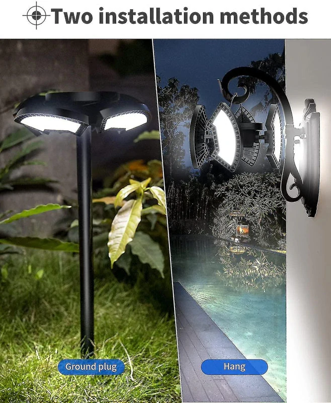 Záhradná solárna lampa 304LED 50cm