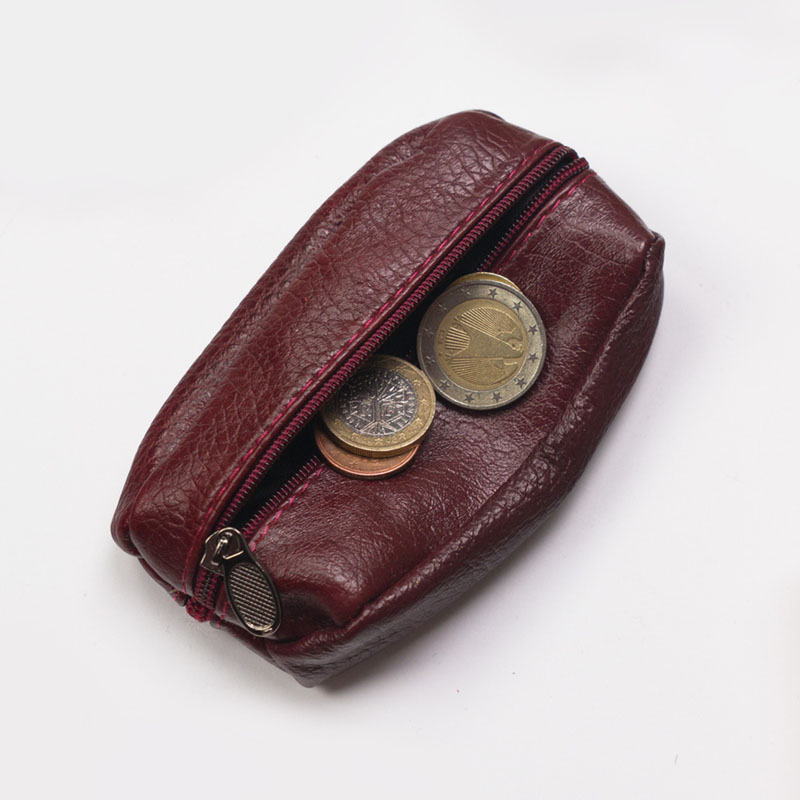 Kožená kľúčenka N119-7203 bordová