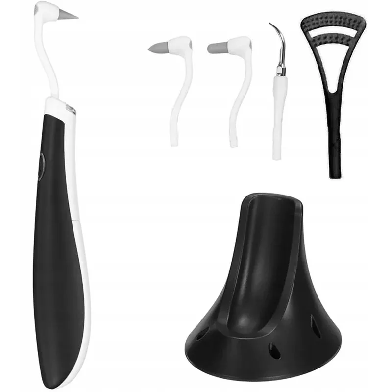 Ultrazvukový čistič na zuby a zubný kameň čierny