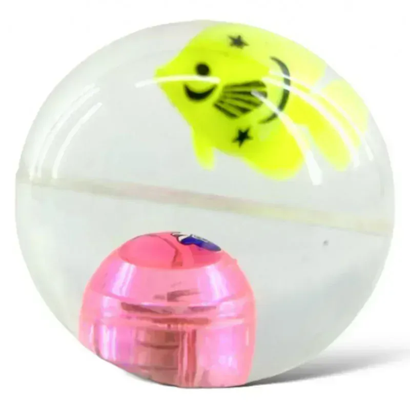 Skákacia svietiaca loptička Rybky 6cm
