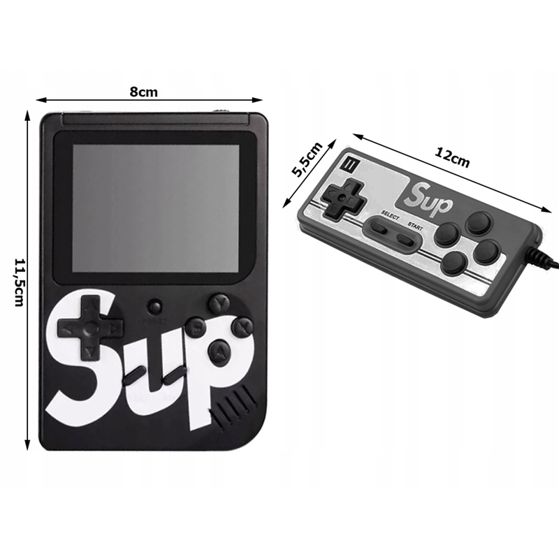 Herná konzola Sup Retro so 400 hrami čierna + ovládač navyše