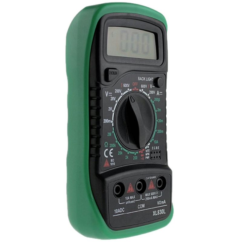 Digitálny multimeter XL830L Green s 2 sondami