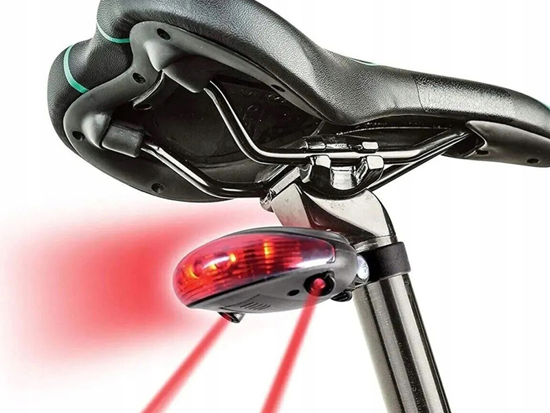 Zadné svetlo na bicykel  s laserom SL-116