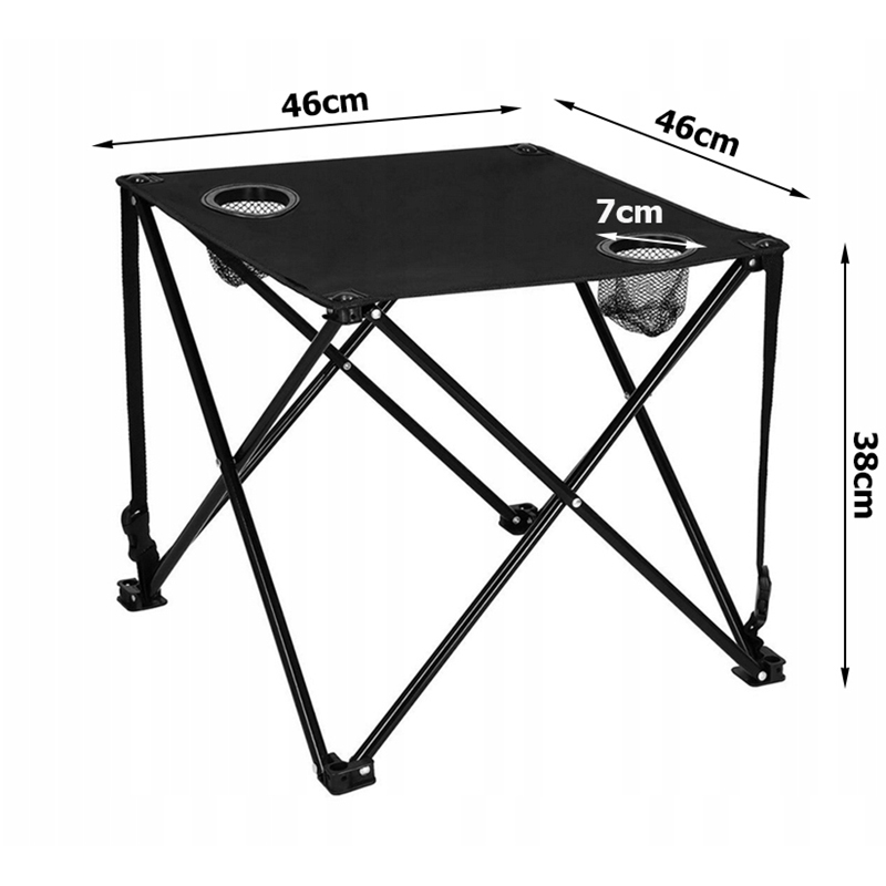 Turistický stolík skladací 46x46x38cm