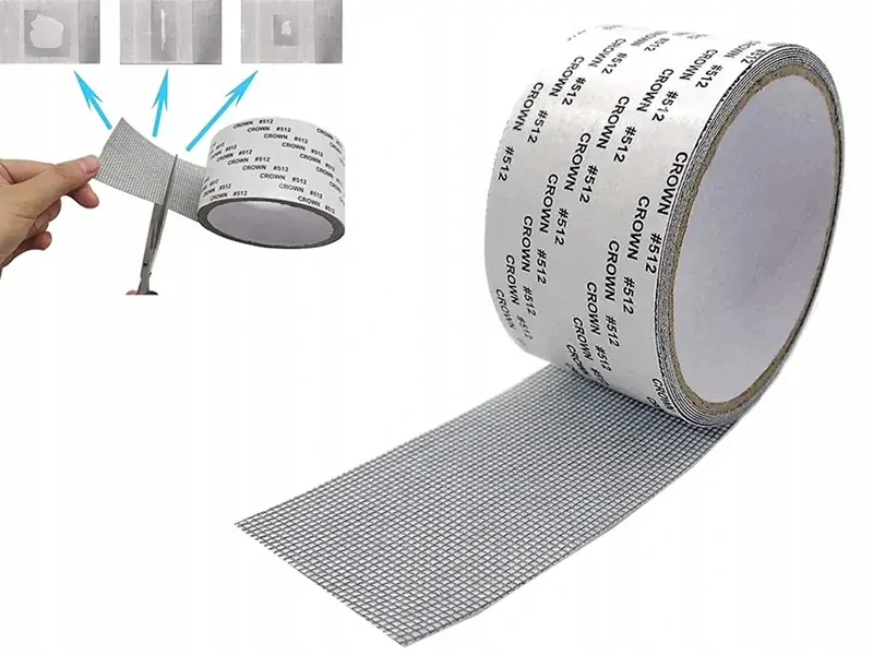 Opravná páska na sieťku proti hmyzu 5cm x 200cm sivá