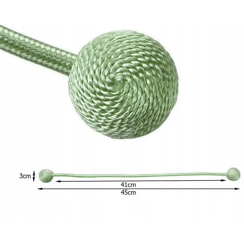 Ozdobná spona na záves 45cm (2ks) zelená