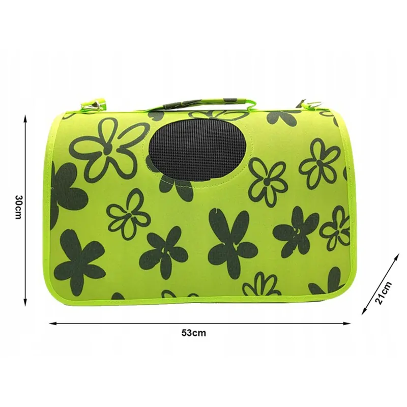 Transportná taška pre zviera XL zelená labky