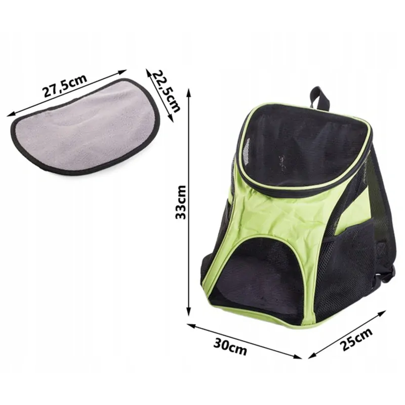 Transportný batoh pre zviera do 10kg zelený