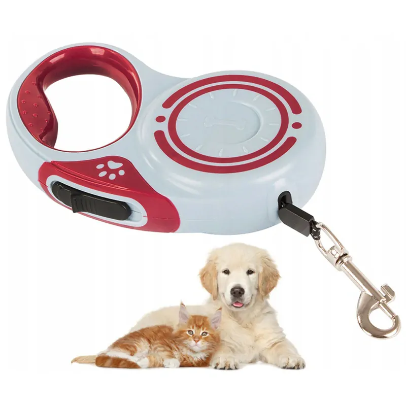 Vodítko pre psa 5m do 15kg červené