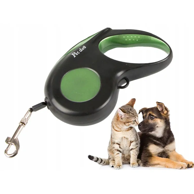 Vodítko pre psa 5m do 15kg zelené