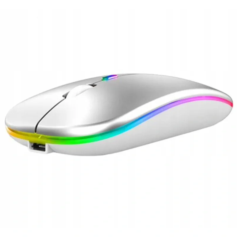 Myš bezdrôtová optická slim biela