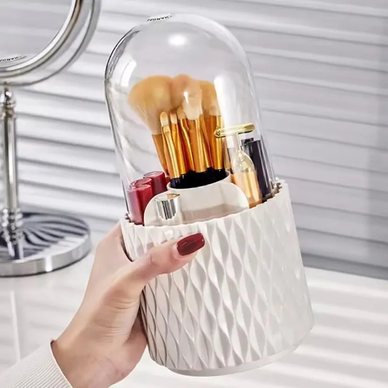 Otočný organizér na kozmetické štetce a kozmetiku