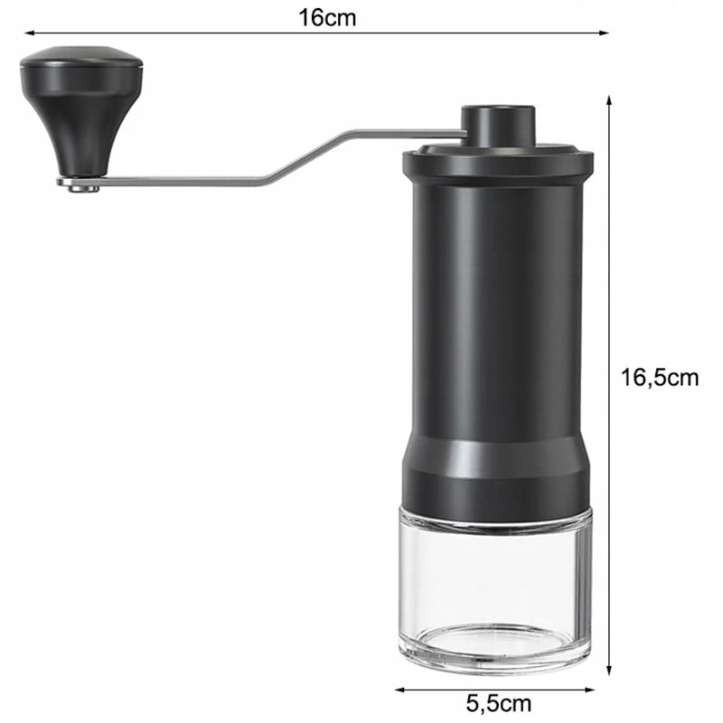 Ručný mlynček na kávu s reguláciou