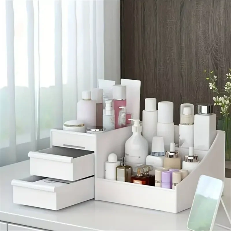 Organizér na kozmetiku a šperky so zásuvkami 28 × 17 × 12,5 cm