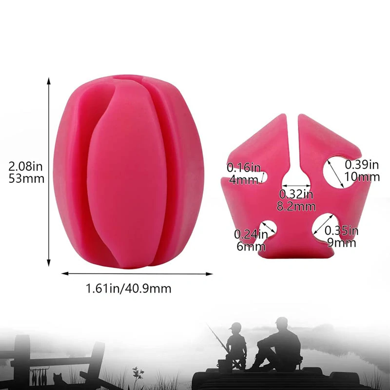 Silikónový držiak na rybársku udicu