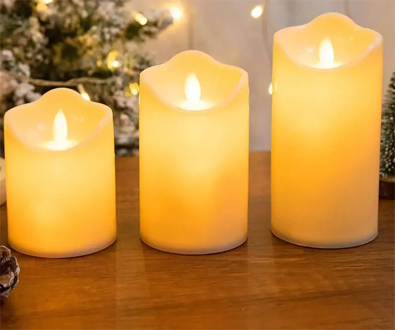 Sviečka LED na batérie 10cm 