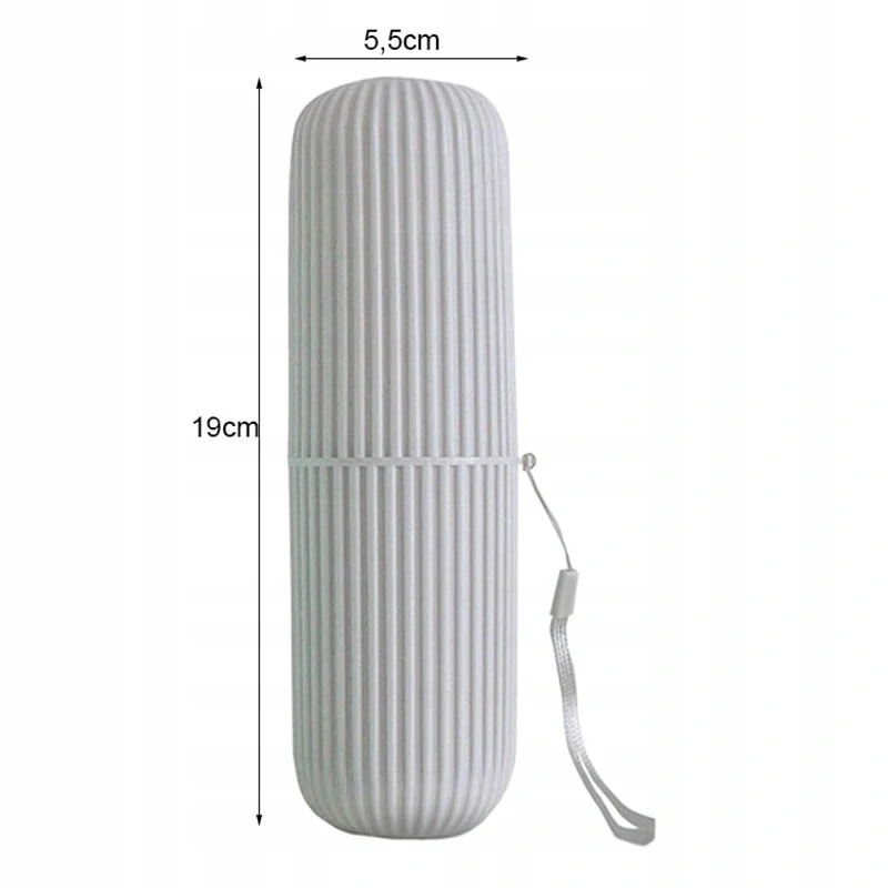 Puzdro na zubnú kefku a pastu sivé