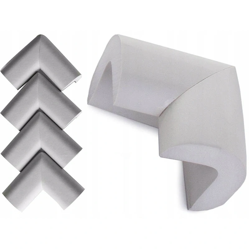 Penové rohové chrániče na nábytok biele, samolepiace 4ks