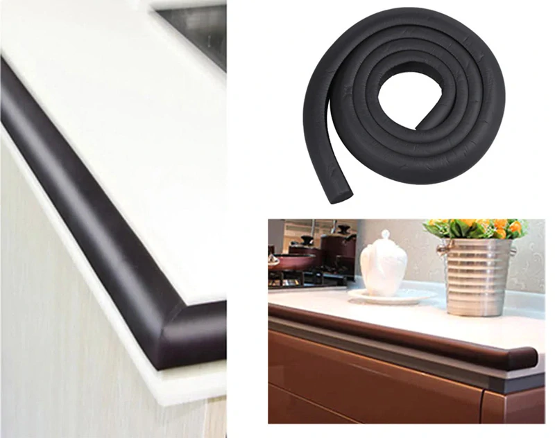 Ochranné penová páska na hrany nábytku 2m čierna