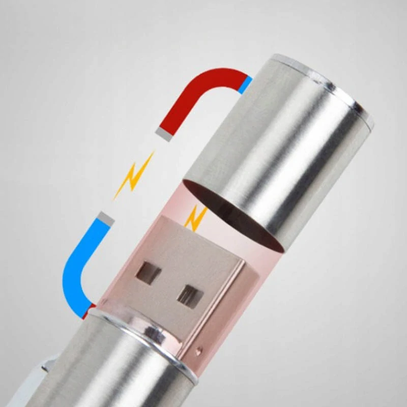 LED UV baterka s perom, magnetom a USB nabíjaním