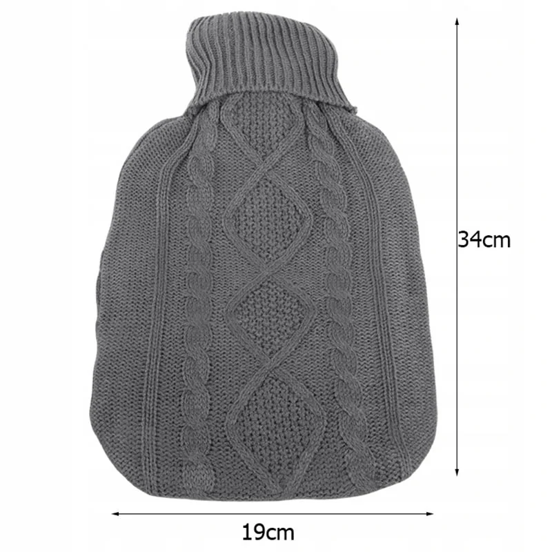 Termofor 2l - Hrejivá fľaša so svetríkom sivý