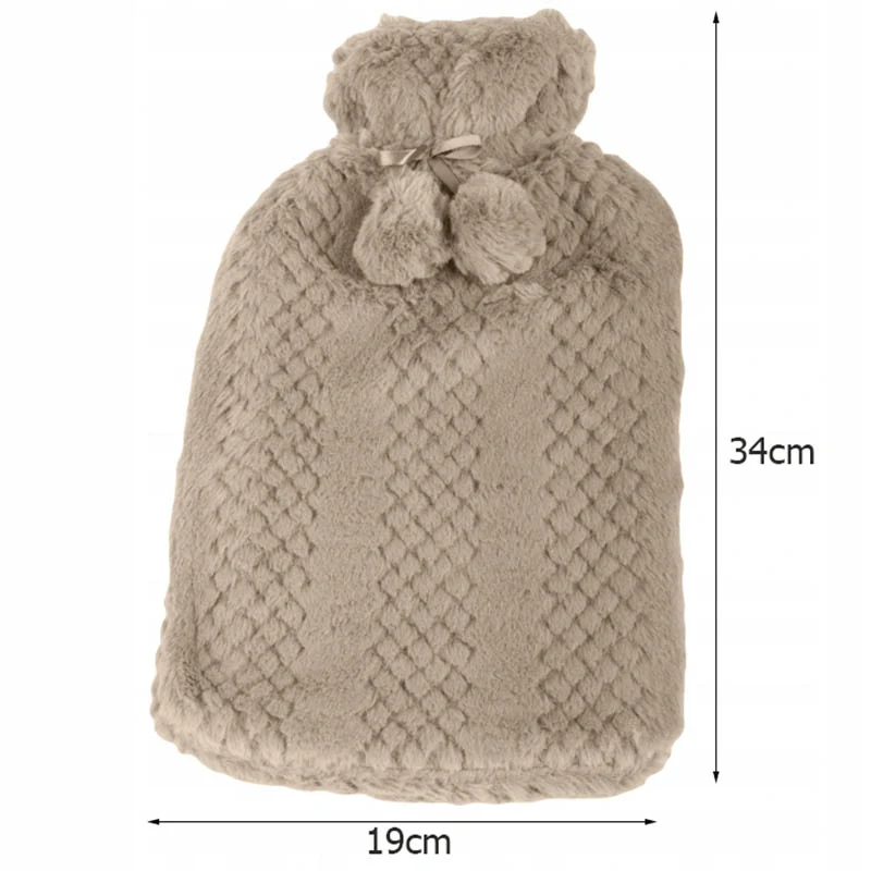 Termofor 2l - Hrejivá fľaša so svetríkom hnedá