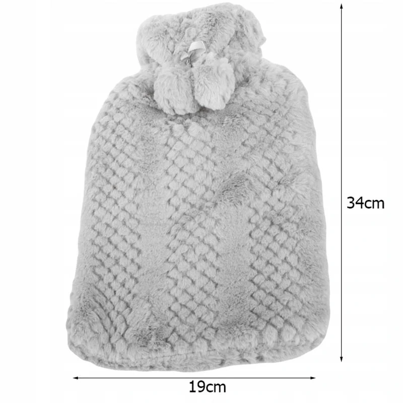 Termofor 2l - Hrejivá fľaša so svetríkom sivá