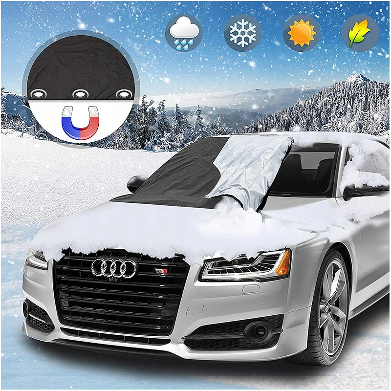 Magnetická clona na čelné sklo automobilu 210x150cm 