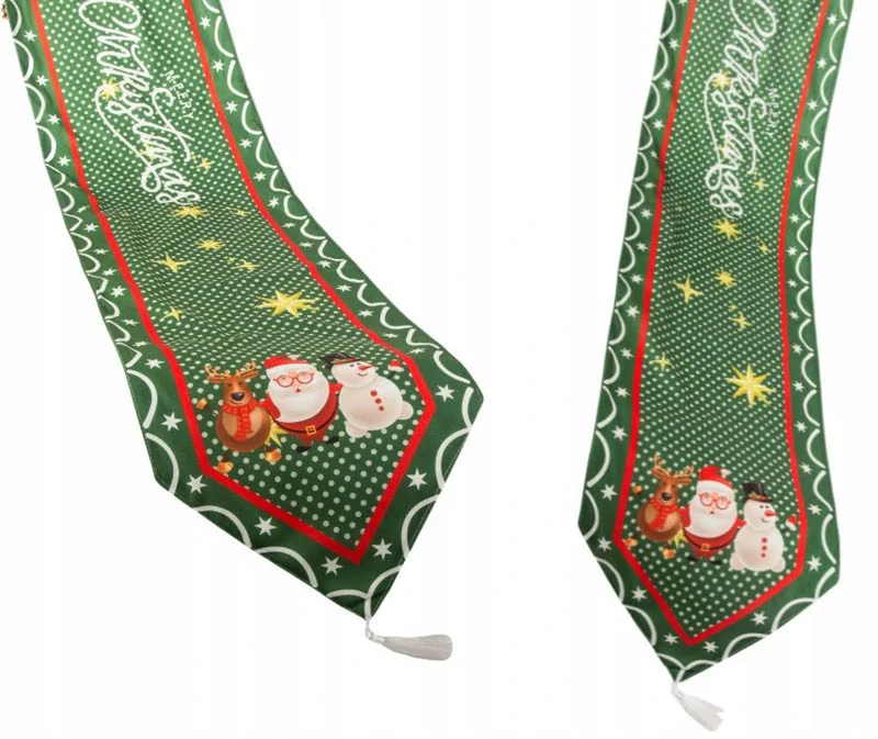 Vianočný behúň na stôl 205x35cm zelený